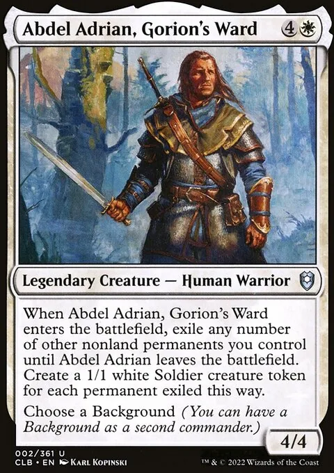 Abdel Adrian, Gorion's Ward