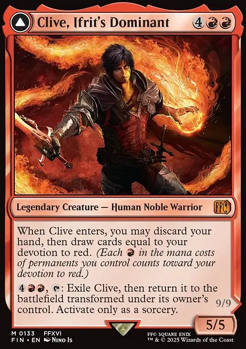 Clive, Ifrit's Dominant // Ifrit, Warden of Inferno