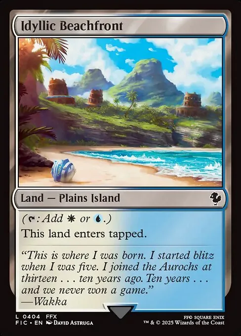 Idyllic Beachfront